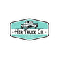 Her Truck Co. Vintage Truck Sticker | Kiss-Cut Sticker, Teal Logo Decal